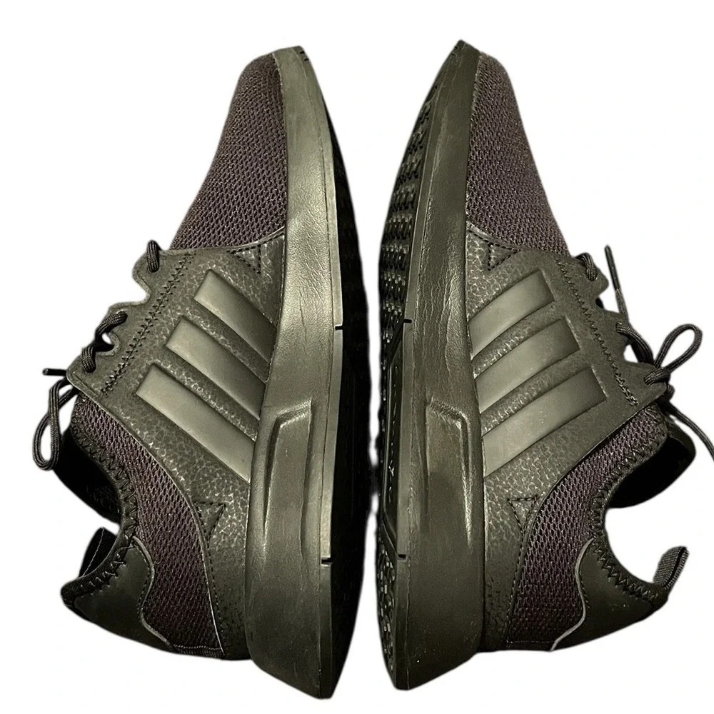 Adidas Boy's Black XPLR Lace Up Slip On Sneakers‎ Size 5